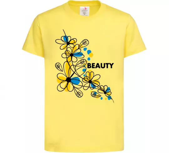 Детская футболка Ukrainian beauty Лимонный фото