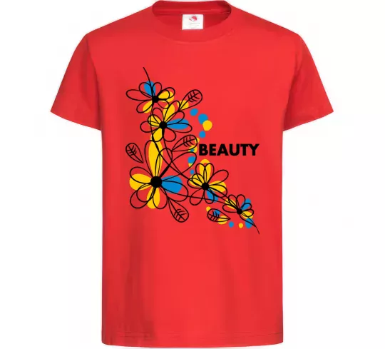 Детская футболка Ukrainian beauty Красный фото