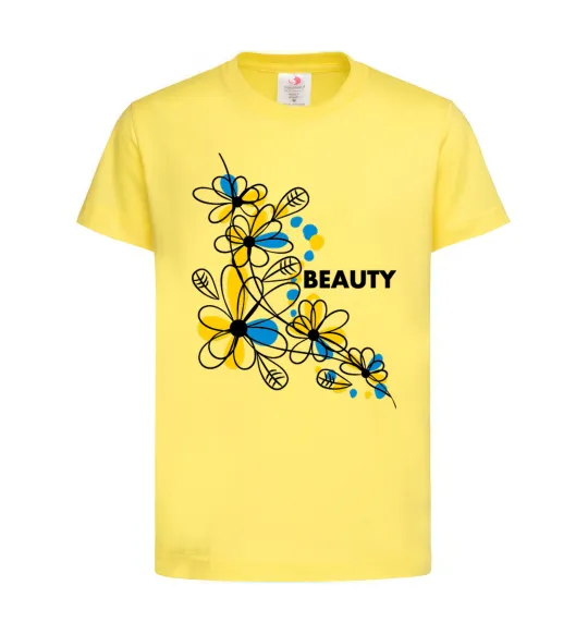 Детская футболка Ukrainian beauty Лимонный фото