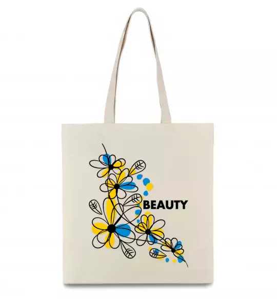 Эко-сумка Ukrainian beauty Бежевый фото