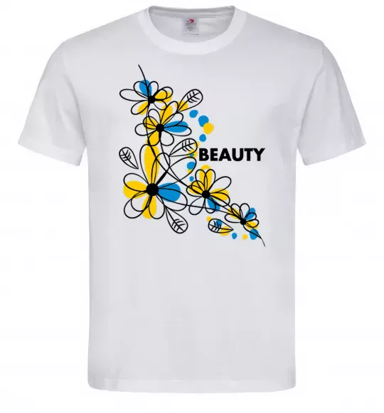 Мужская футболка Ukrainian beauty Белый фото