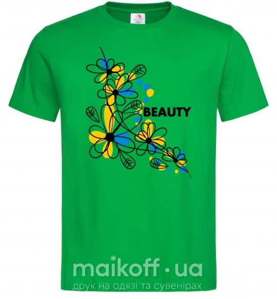 Мужская футболка Ukrainian beauty Зеленый фото