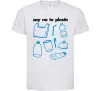 Детская футболка Say no to plastic Белый Детская футболка Say no to plastic Белый фото