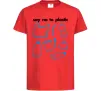 Детская футболка Say no to plastic Красный Детская футболка Say no to plastic Красный фото