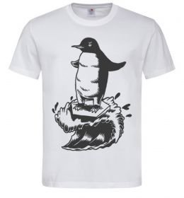 Мужская футболка Пінгвін на розтанувшій крижині
