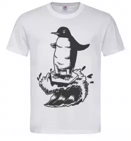 Мужская футболка COOL PENGUIN Белый фото