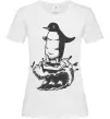 Жіноча футболка Пінгвін на розтанувшій крижині Білий фото