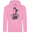 Жіноча толстовка (худі) Пінгвін на розтанувшій крижині Рожевий фото