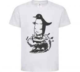 Детская футболка Пінгвін на розтанувшій крижині