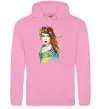 Жіноча толстовка (худі) Українка в прапорі Рожевий фото