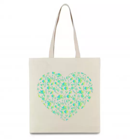 Эко-сумка Патріотичне серце Бежевый фото