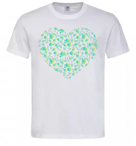 Мужская футболка Патріотичне серце Белый фото