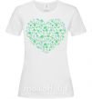 Женская футболка Патріотичне серце Белый фото