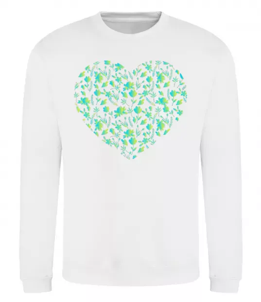 Світшот Патріотичне серце Білий фото