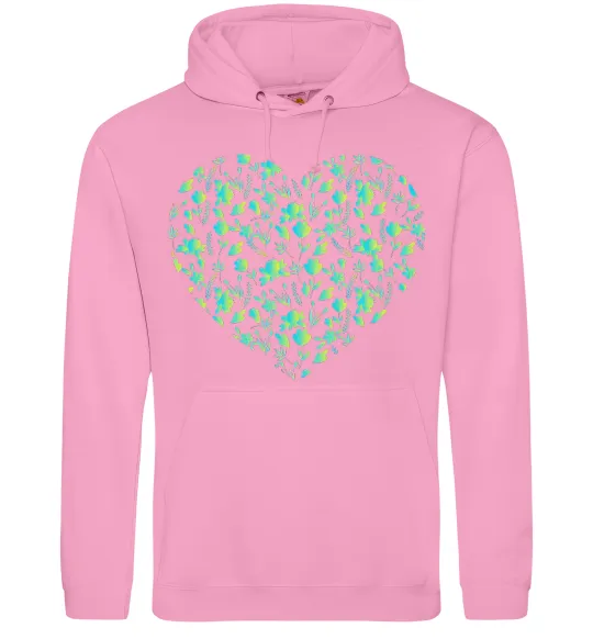 Жіноча толстовка (худі) Патріотичне серце Рожевий фото