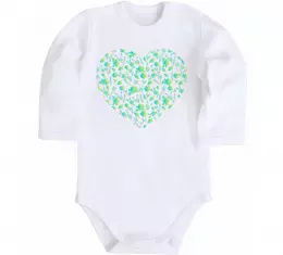 Дитячий бодік Ukrainian beauty Білий фото