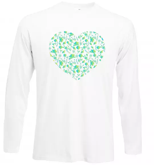 Лонгслив Патріотичне серце Белый фото