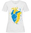 Женская футболка Серце українця Белый фото