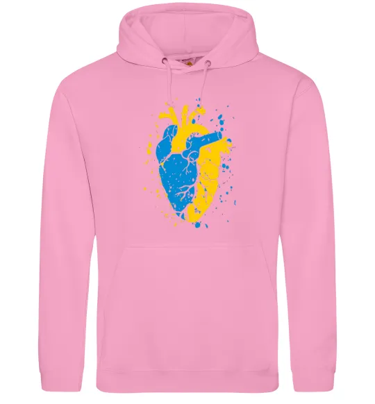 Мужская толстовка (худи) Серце українця Розовый фото