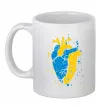 Чашка керамическая Серце українця Белый фото