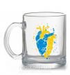 Чашка стеклянная Серце українця Прозрачный фото