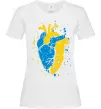 Жіноча футболка Серце українця Білий фото