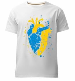 Мужская премиум футболка Серце українця Мужская премиум футболка Серце українця