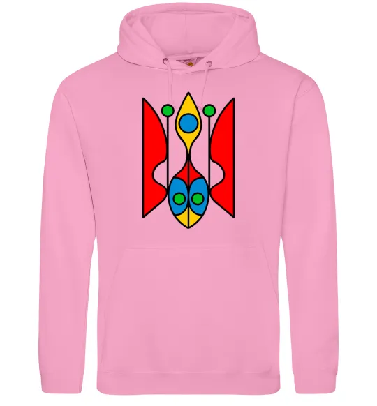 Чоловіча толстовка (худі) Тризуб модернізований Рожевий фото