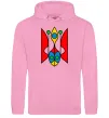 Женская толстовка (худи) Тризуб модернізований Розовый фото