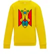 Детский Свитшот Тризуб модернізований Солнечно желтый фото