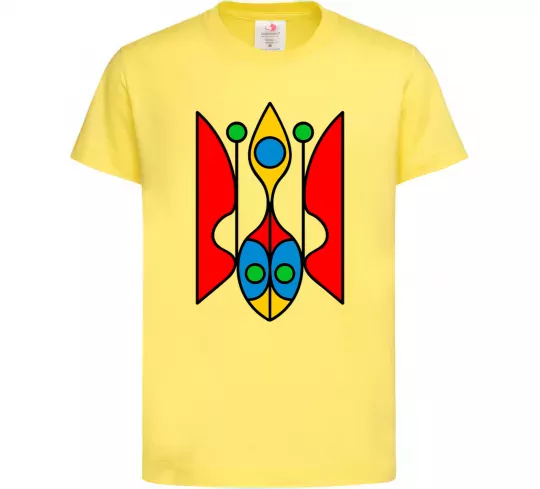 Детская футболка Тризуб модернізований Лимонный фото
