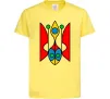 Детская футболка Тризуб модернізований Лимонный фото