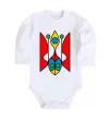 Дитячий бодік Тризуб модернізований Білий фото