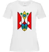 Жіноча футболка Тризуб модернізований Білий фото