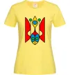 Жіноча футболка Тризуб модернізований Лимонний фото