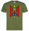 Чоловіча футболка Тризуб модернізований Оливковий Чоловіча футболка Тризуб модернізований Оливковий фото