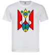 Чоловіча футболка Тризуб модернізований Білий Чоловіча футболка Тризуб модернізований Білий фото