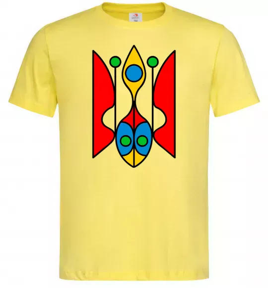 Чоловіча футболка Тризуб модернізований Лимонний фото