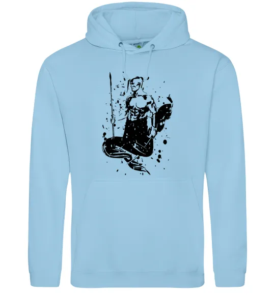 Чоловіча толстовка (худі) Козак black splash Блакитний фото