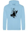 Женская толстовка (худи) Козак black splash Голубой фото