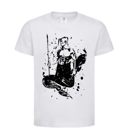 Дитяча футболка Козак black splash Білий фото