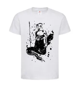 Детская футболка Козак black splash Белый фото