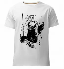 Мужская премиум футболка У гарного козака і жінка, як квіточка Белый фото