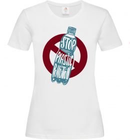 Жіноча футболка Зупинити забруднення пластиком