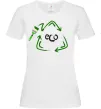 Женская футболка ECO краска Белый Женская футболка ECO краска Белый фото