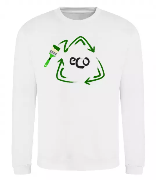 Світшот ECO краска Білий фото