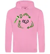 Мужская толстовка (худи) ECO краска Розовый фото