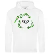 Женская толстовка (худи) ECO краска Белый Женская толстовка (худи) ECO краска Белый фото
