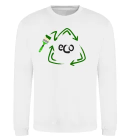 Свитшот ECO краска Белый фото