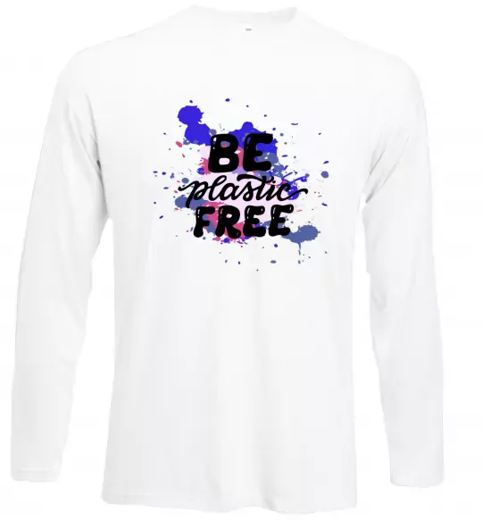 Лонгслів Be plastic free Білий фото